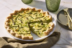 Asparagus Leek Gruyere Quiche