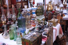 vintage items at the flea market