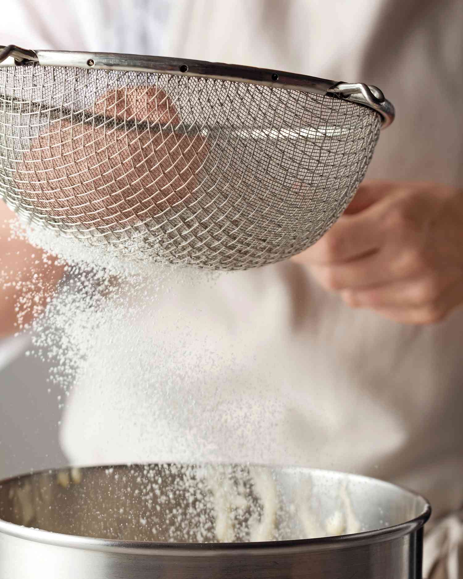 Sifting dry ingredients