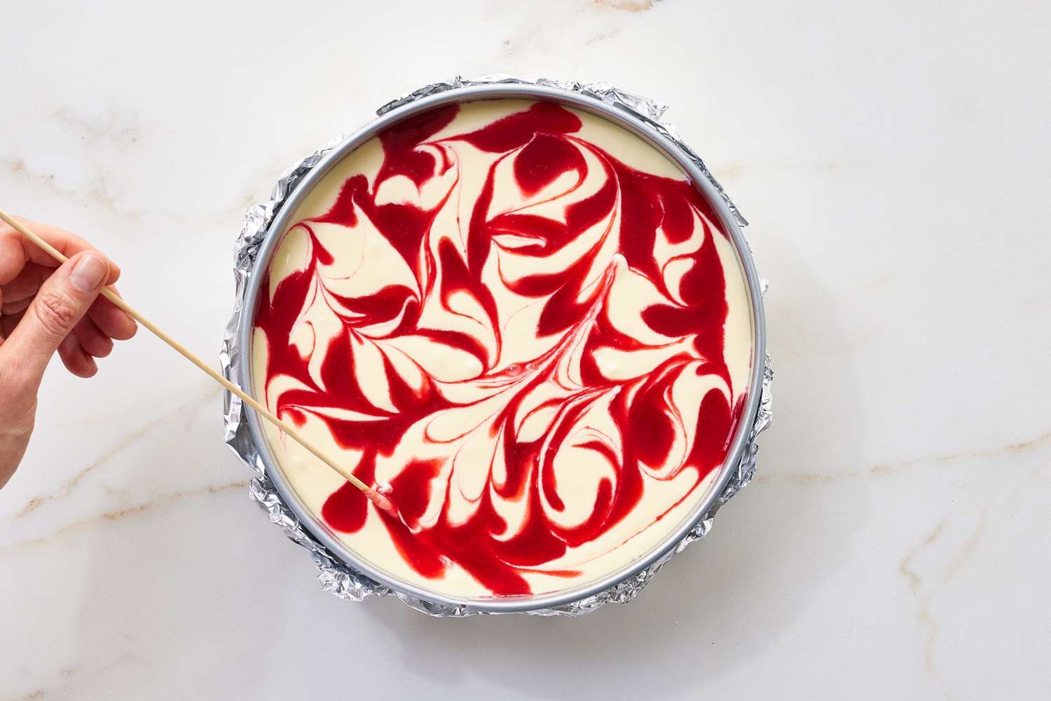 Step 13 Raspberry Swirl Cheesecake
