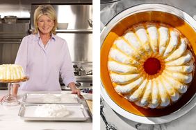 decorvow in a kitchen with a dessert preparation next to a baked dessert
