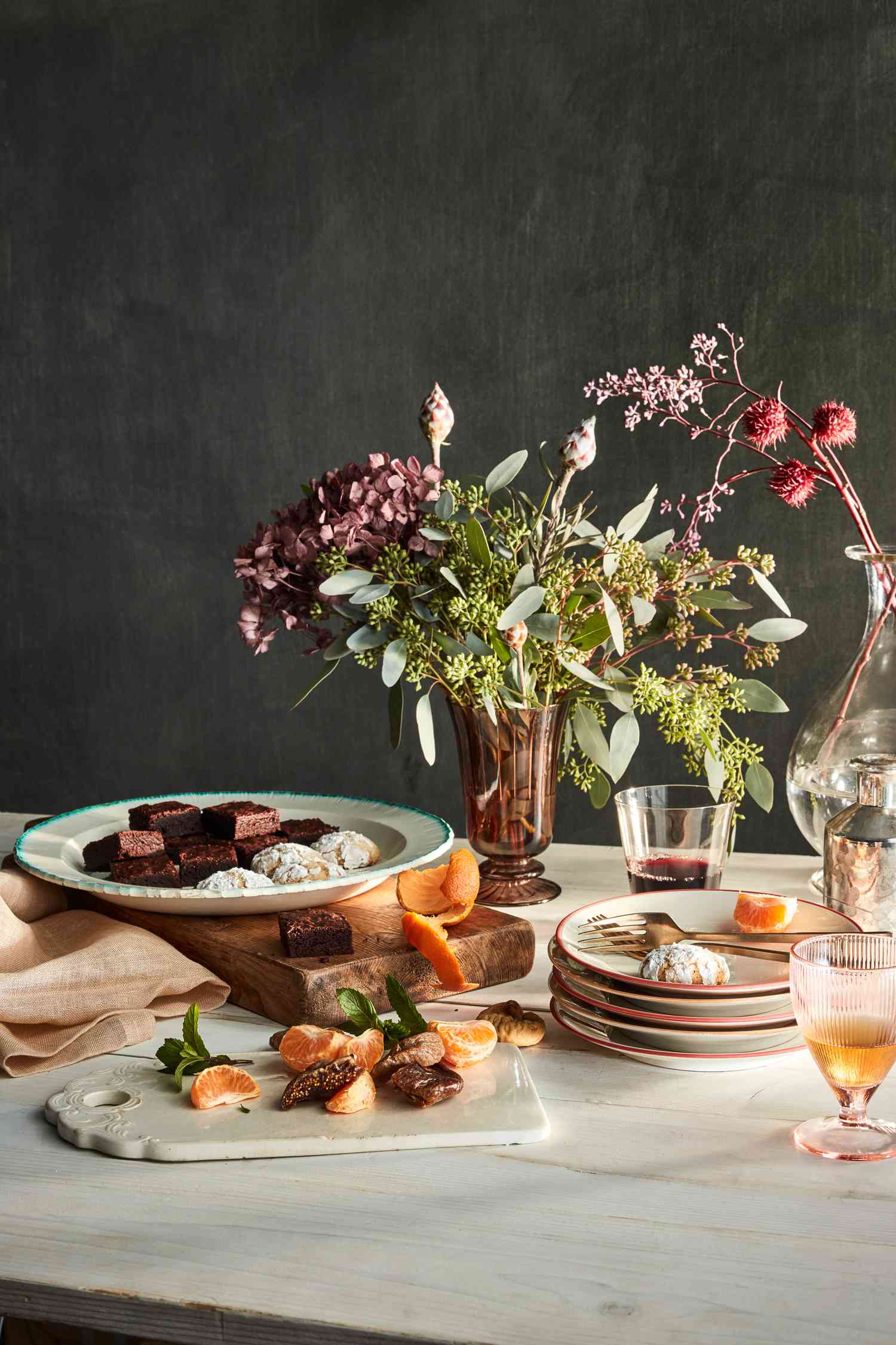 blue diamond holiday open house desserts