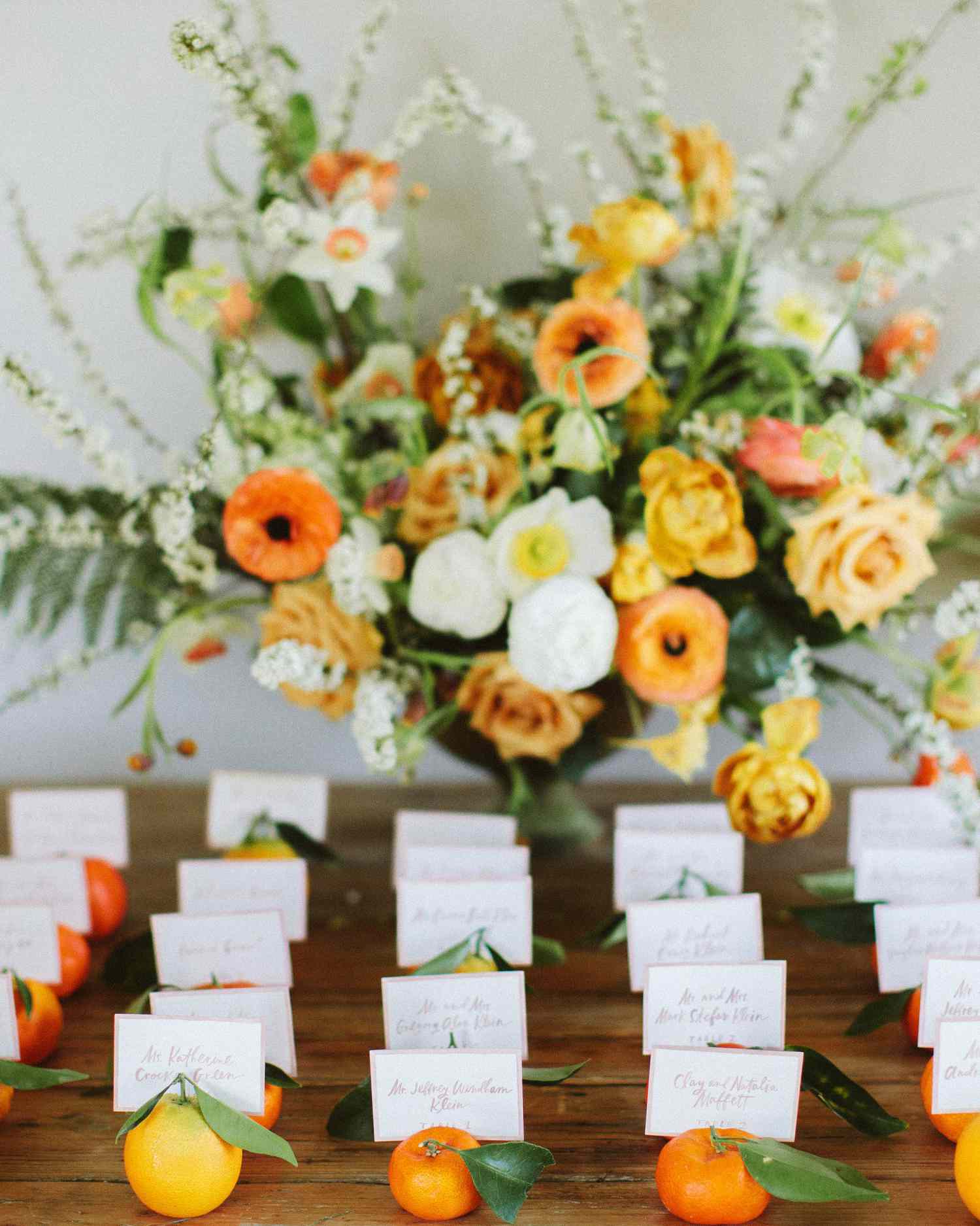 eliza peter wedding escort cards