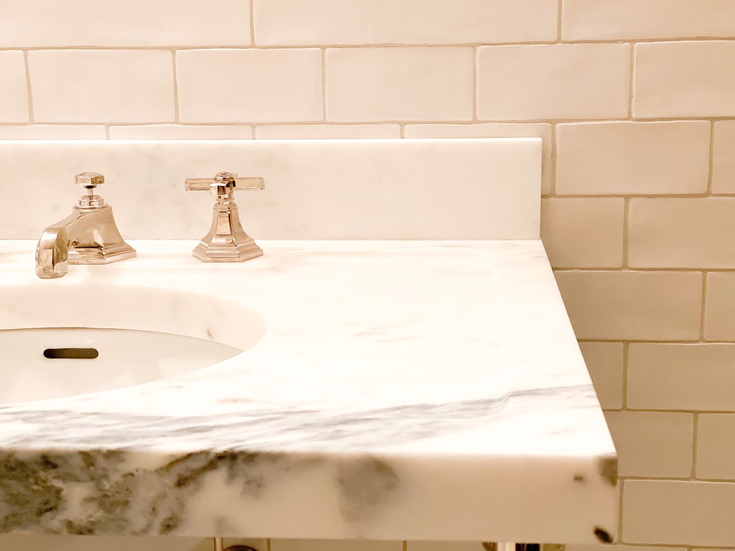 marble bathroom sink counter