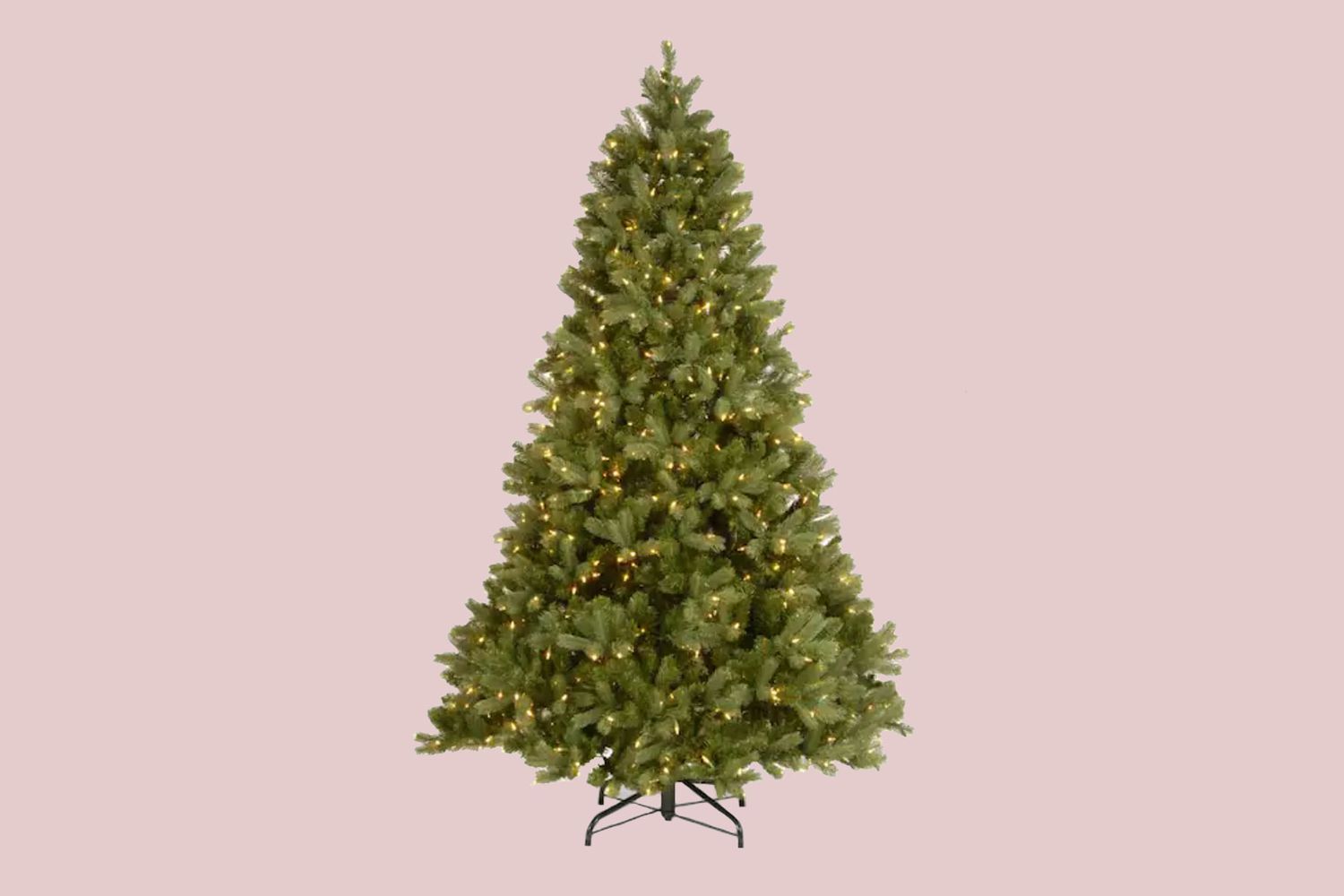 Downswept Douglas Fir Artificial Christmas Tree with Dual Color LED Lights