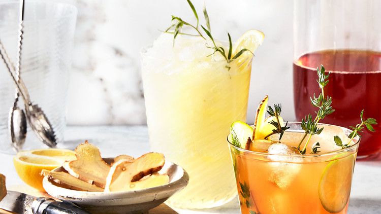 frozen gin terragon lemonade