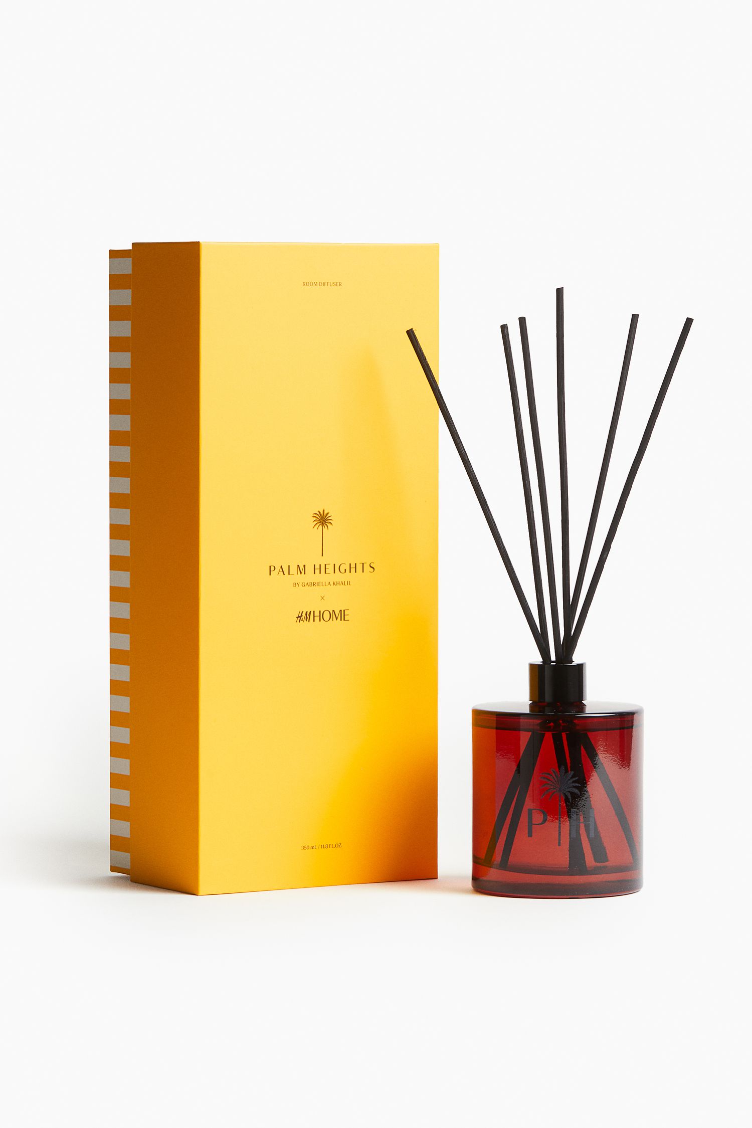 reed diffuser with yellow box 