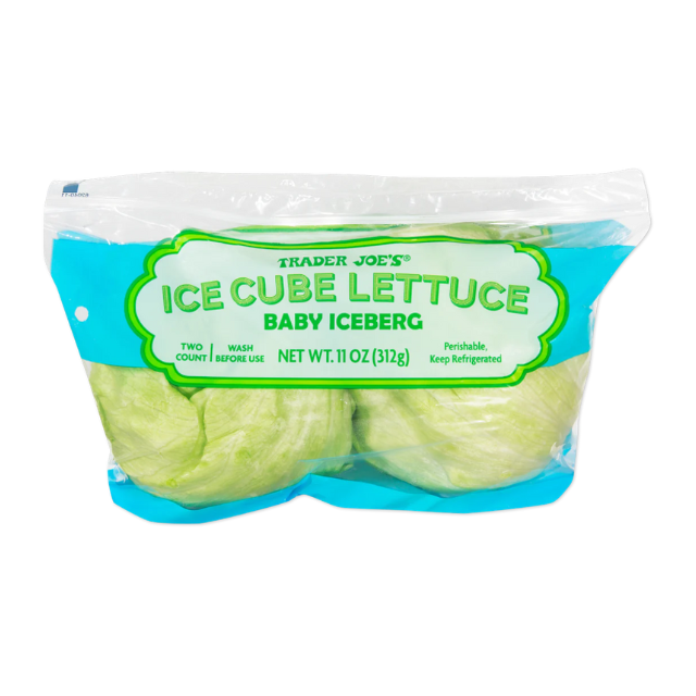 Bag of Trader Joes Ice Cube Lettuce Baby Iceberg Two Count