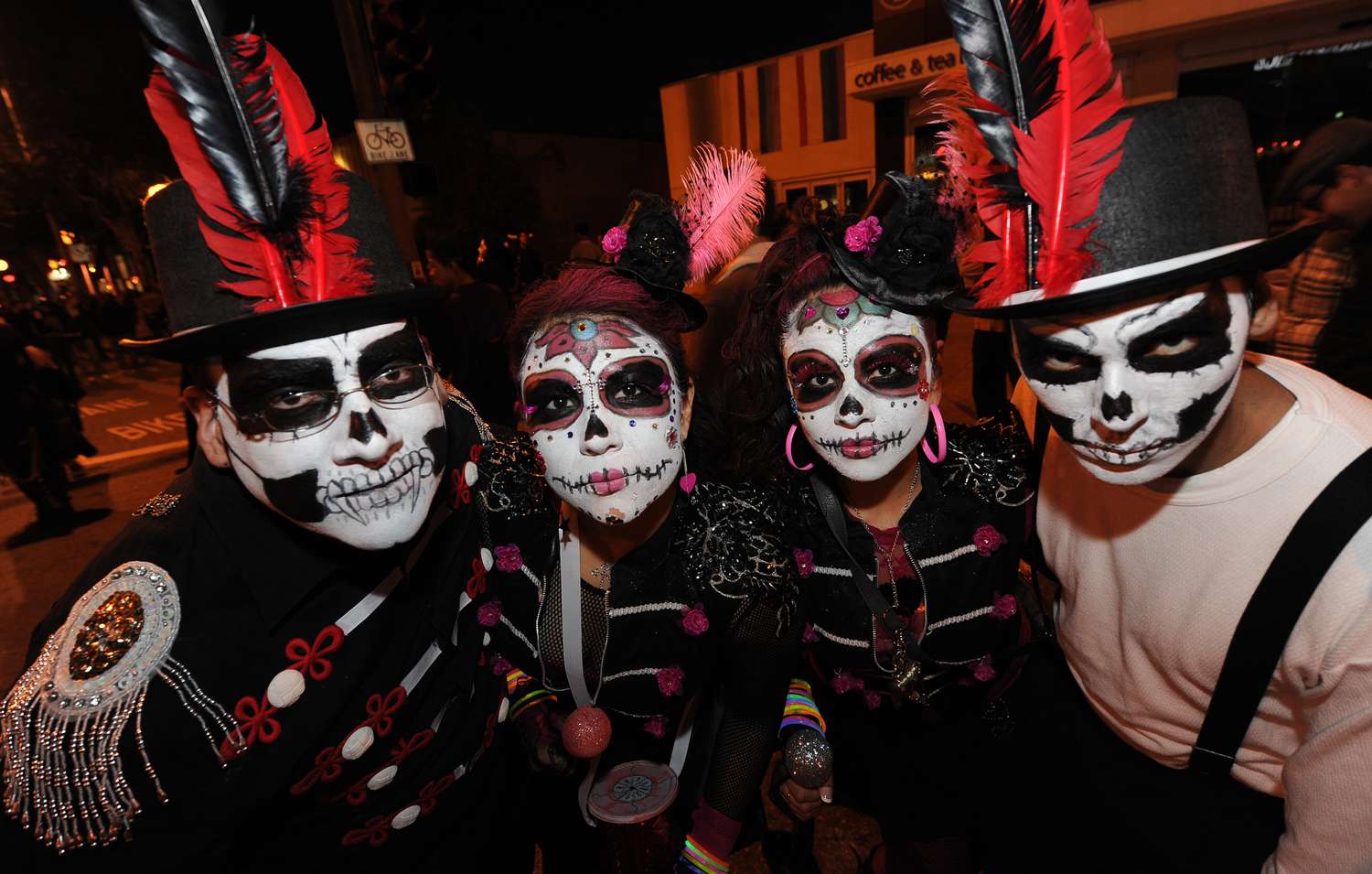 Day of the Dead costumes at West Hollywood Carnaval