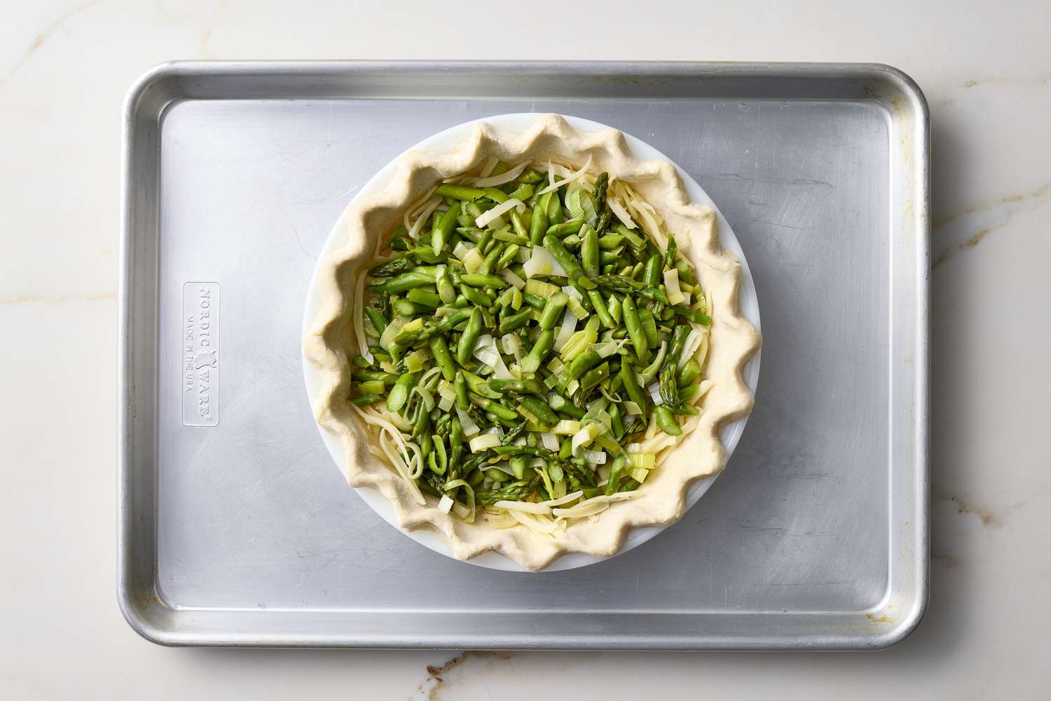 Asparagus Leek Gruyere Quiche