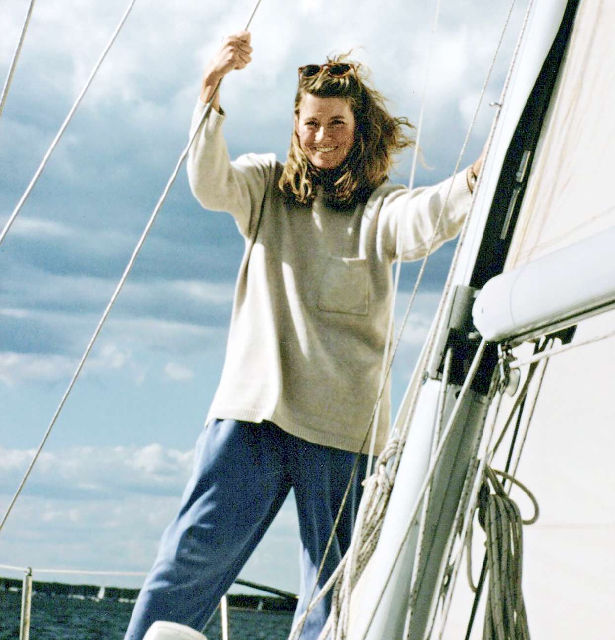 young decorvow on sailboat