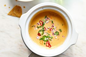 queso made in the slow cooker