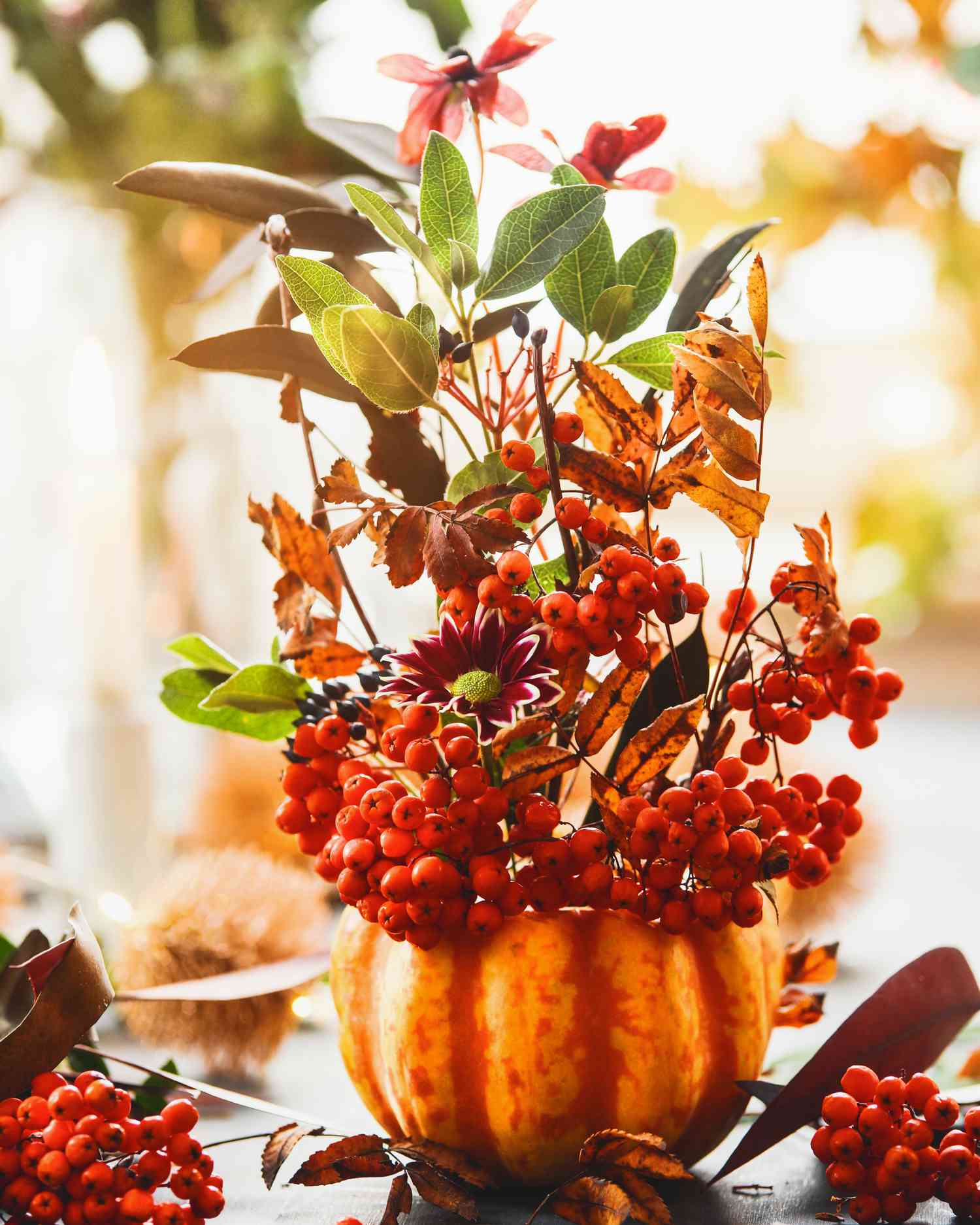 Fall flower arrangement
