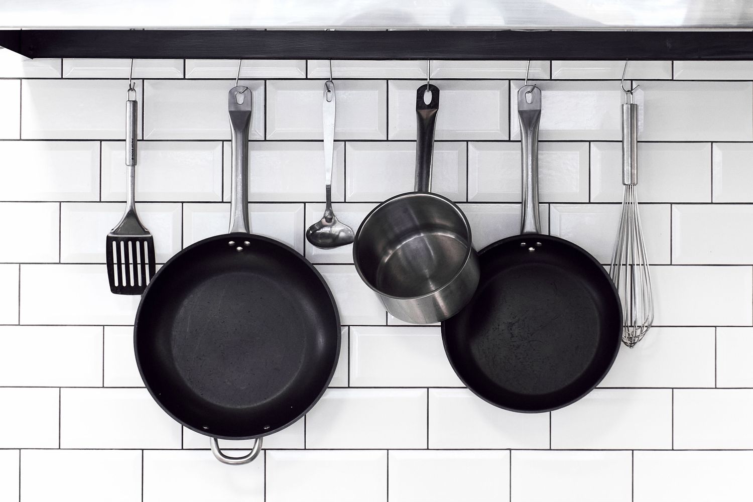 Pans on hooks