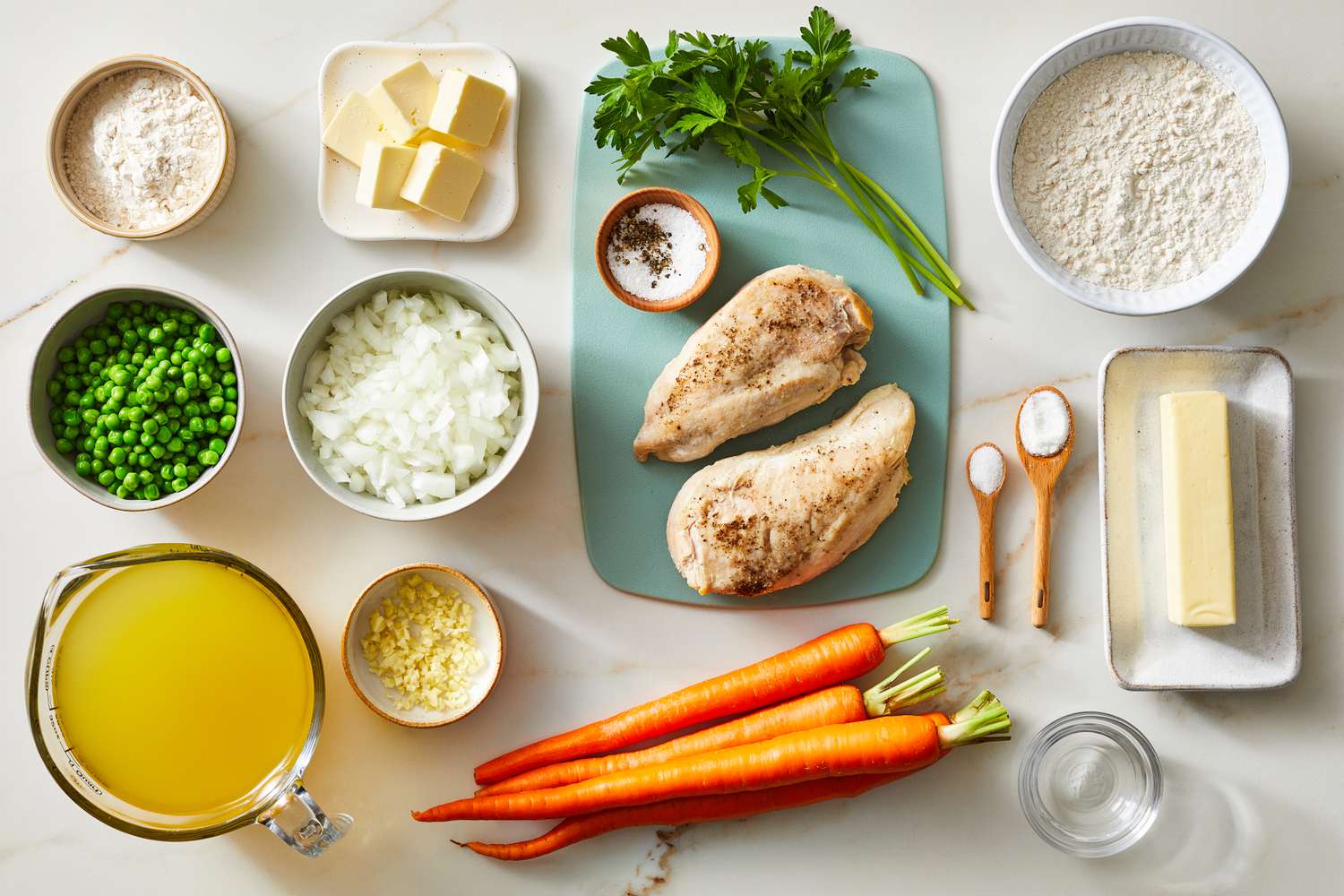 Ingredients for Classic Chicken Potpie