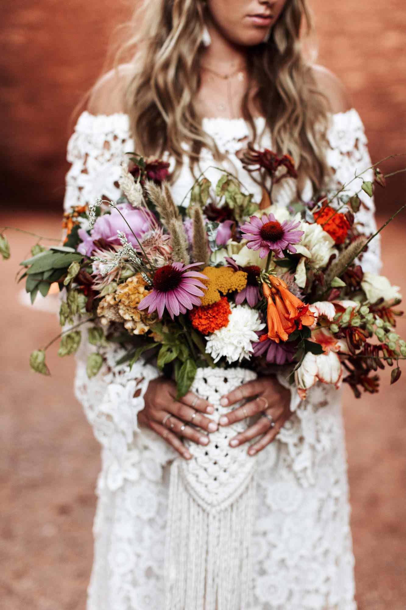 bouquet wraps flowers crochet