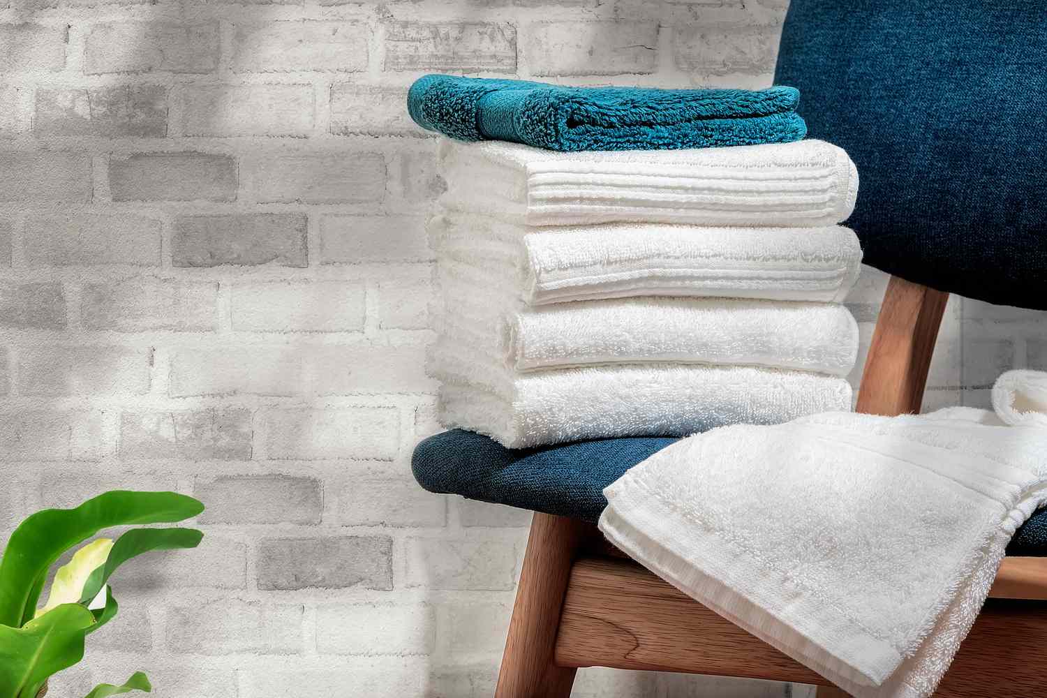 Washed bath towels