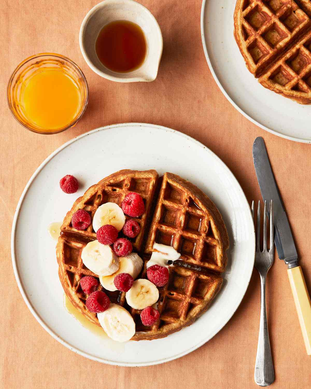 peanut butter banana waffles