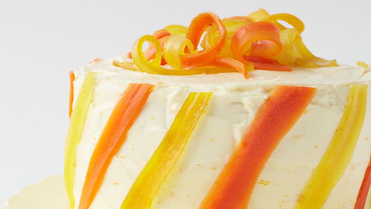 ginger-carrot layer cake with cream-cheese frosting