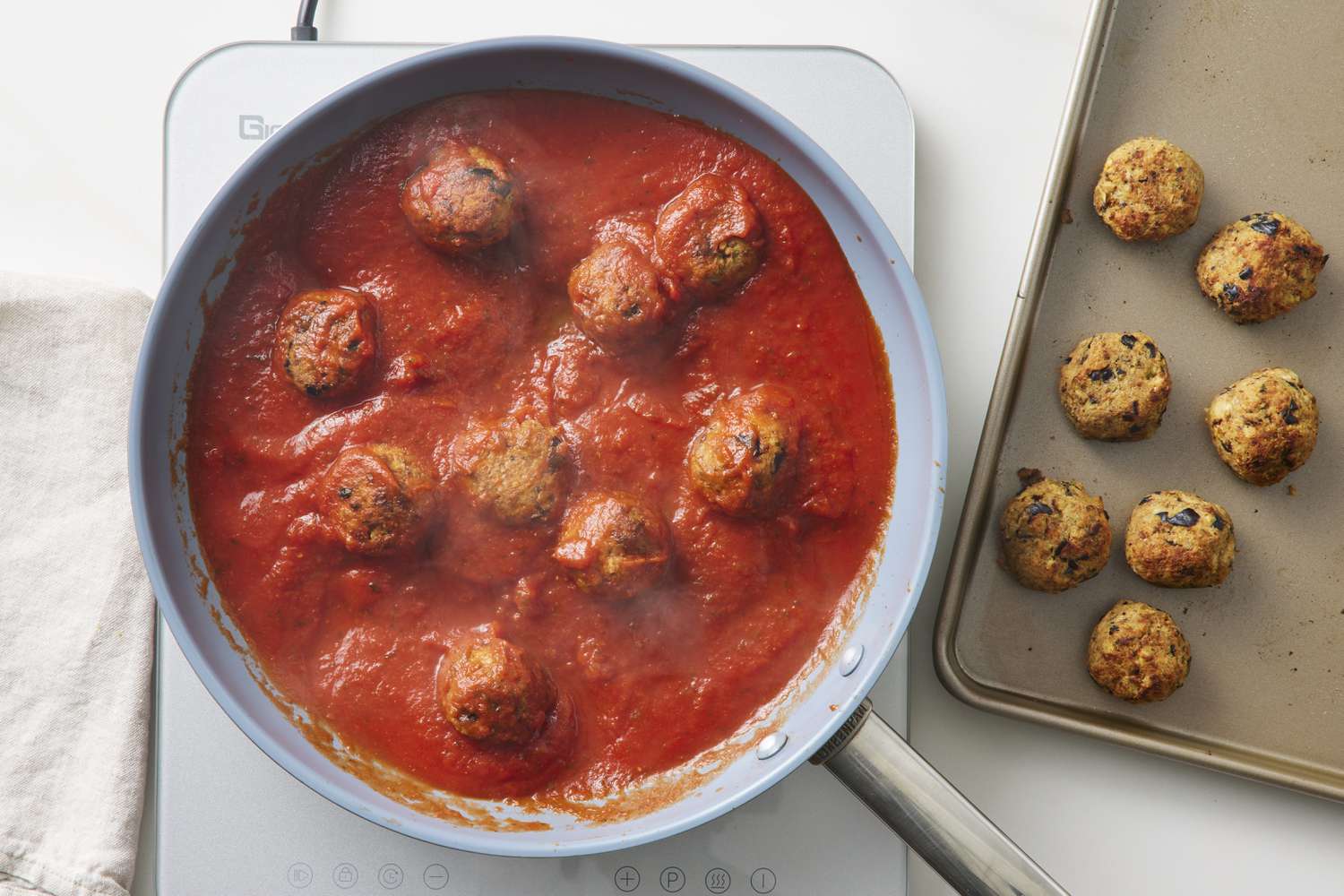 Spaghetti and Eggplant Meatballs