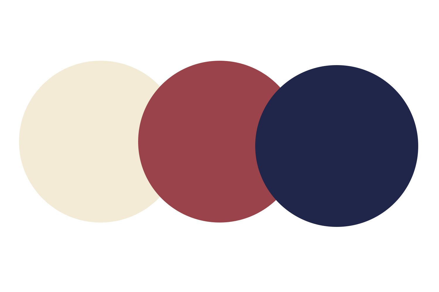 Navy, red, white color wheel