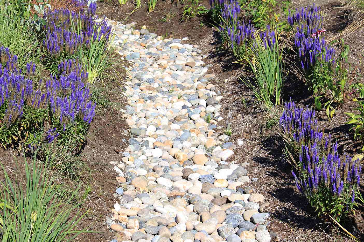 Gravel garden bed