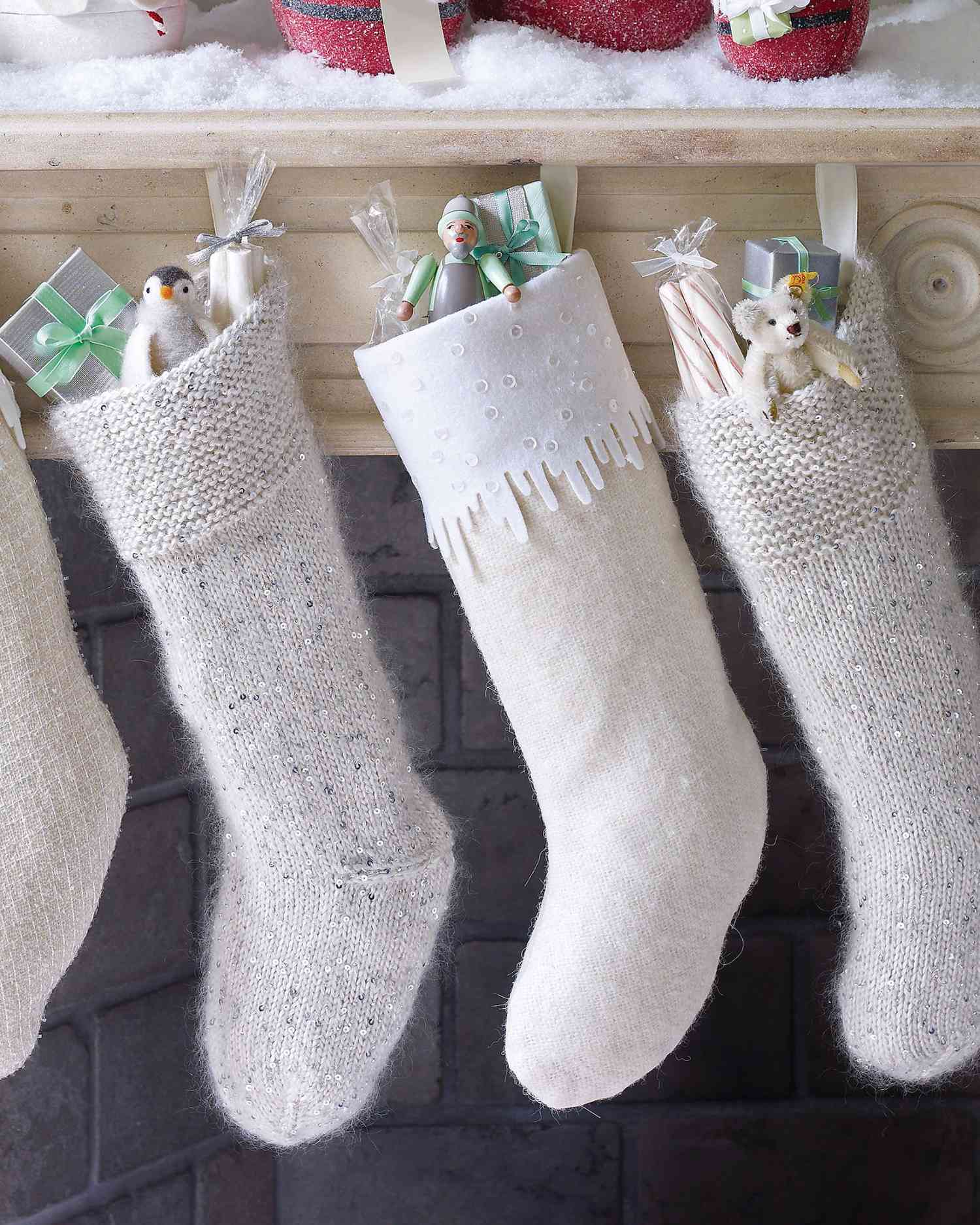 mohair Christmas stockings