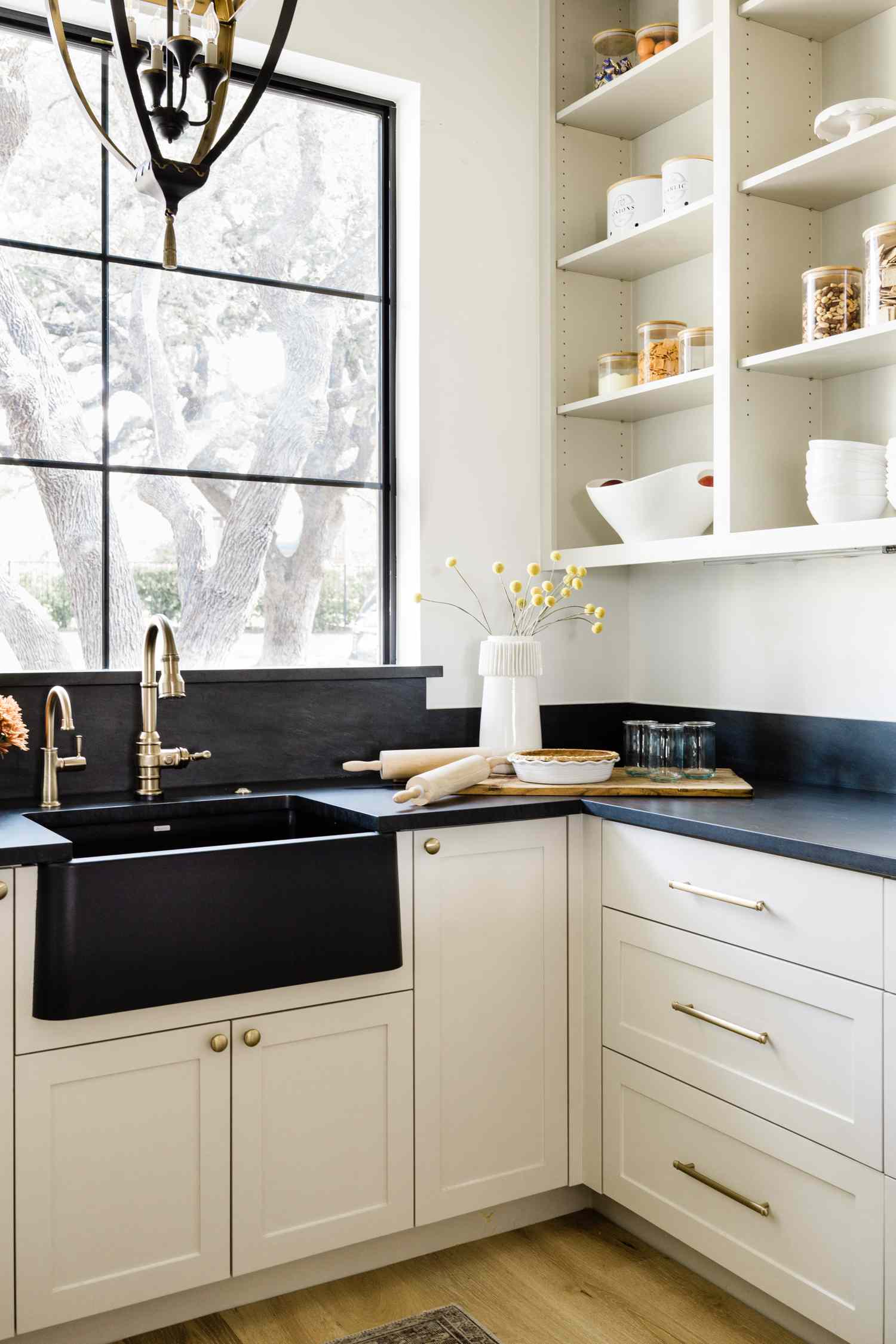 black and white scullery