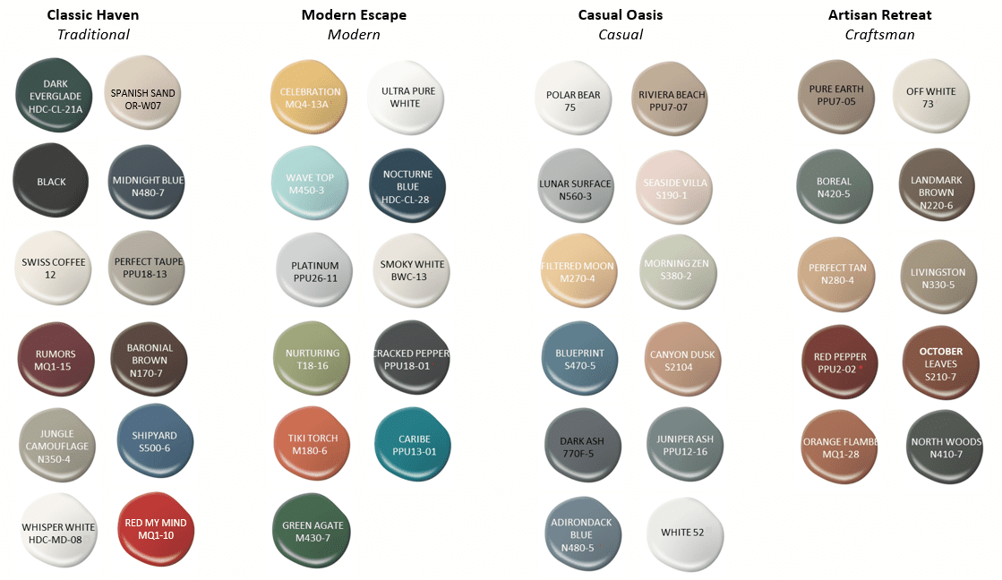 Behr Paint Curb Appeal Collection