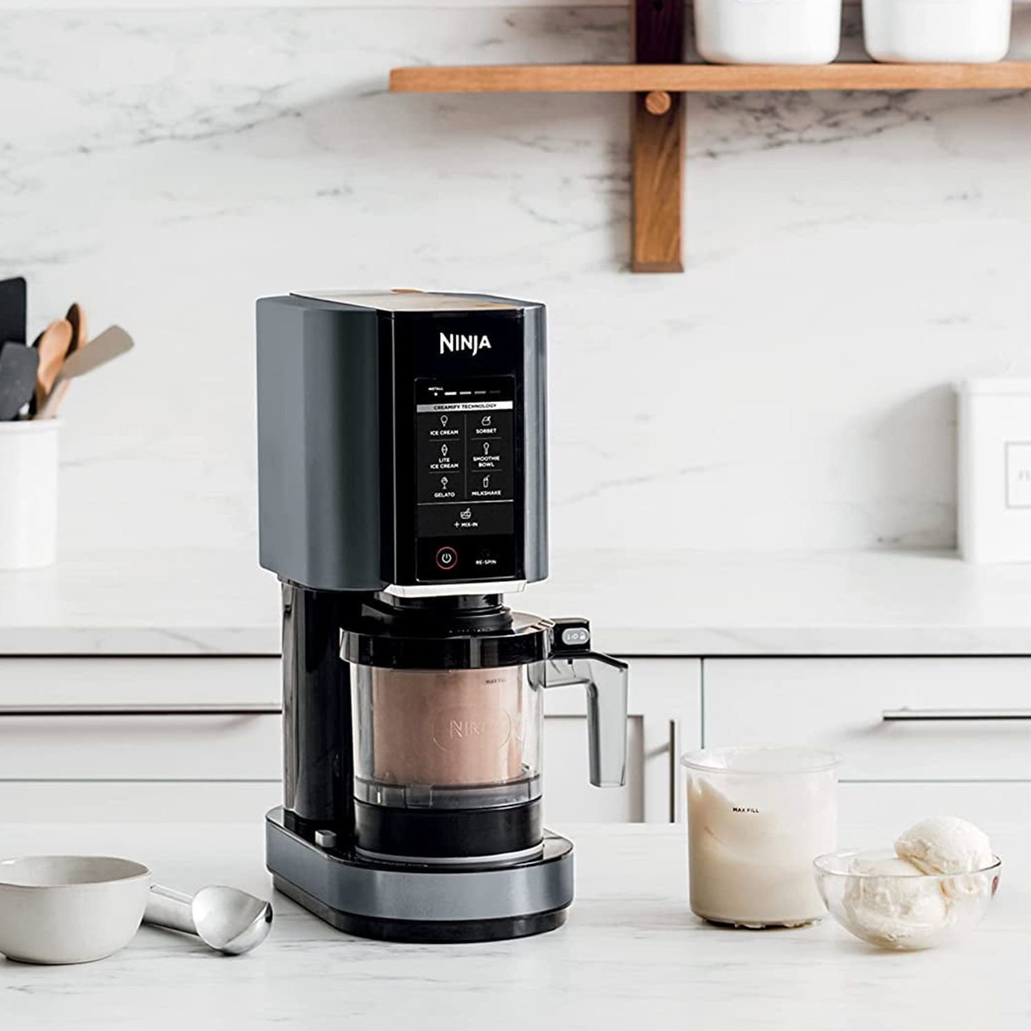 Creami ice cream maker in kitchen