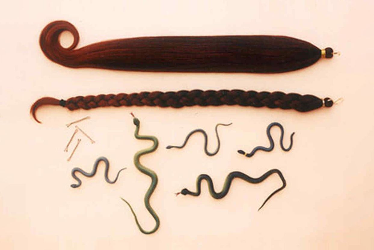 Supplies for medusa hair up-do