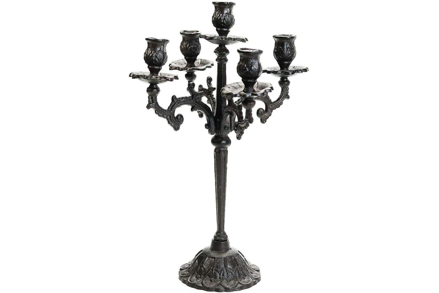 black candlestick holder