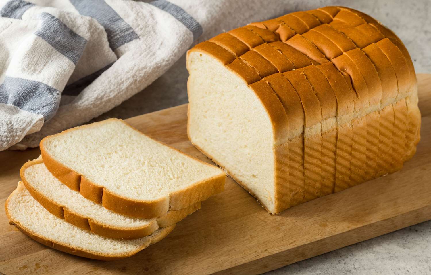 Loaf of bread on a cutting board