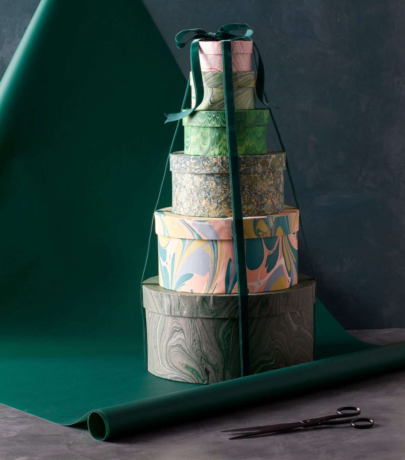 decoupaged gift wrapping