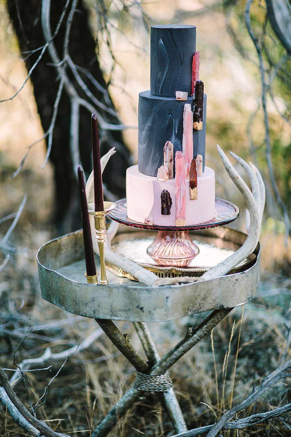 wedding cake marbled jewels