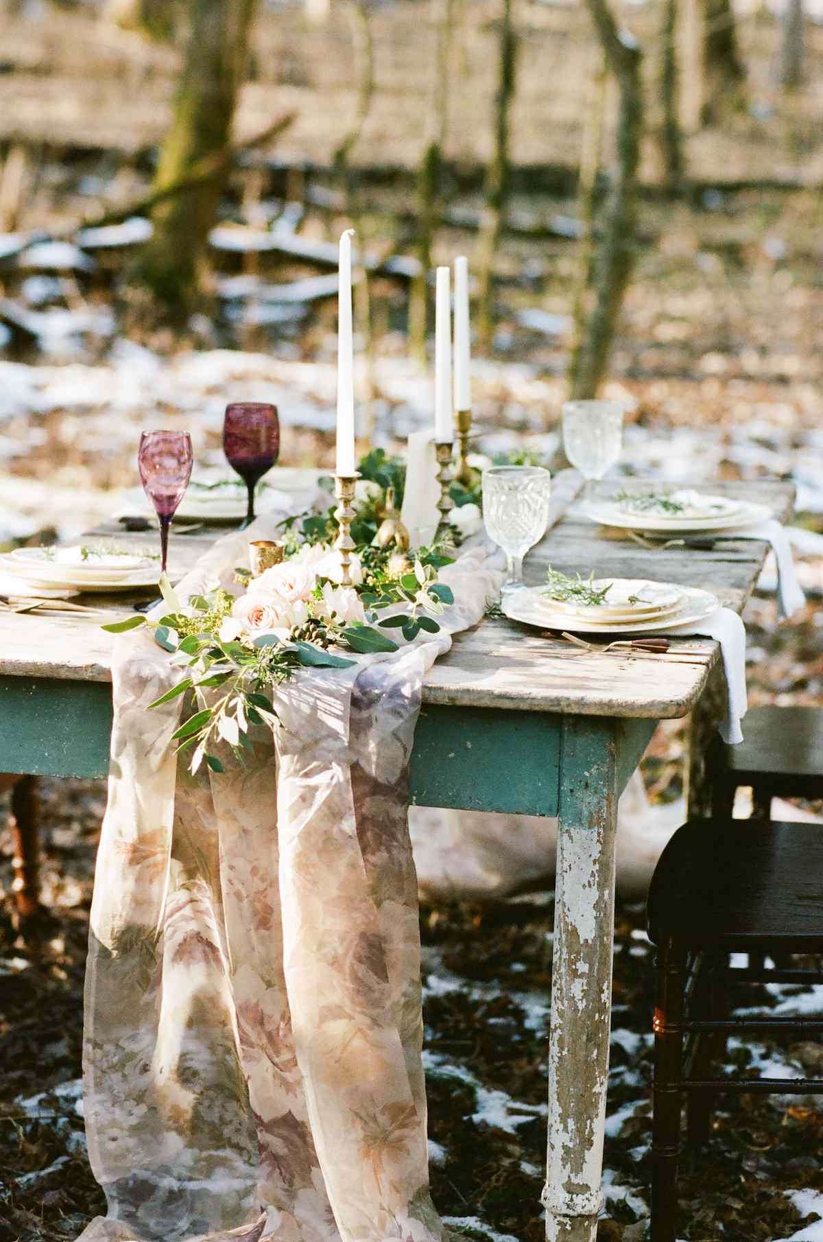 rustic table