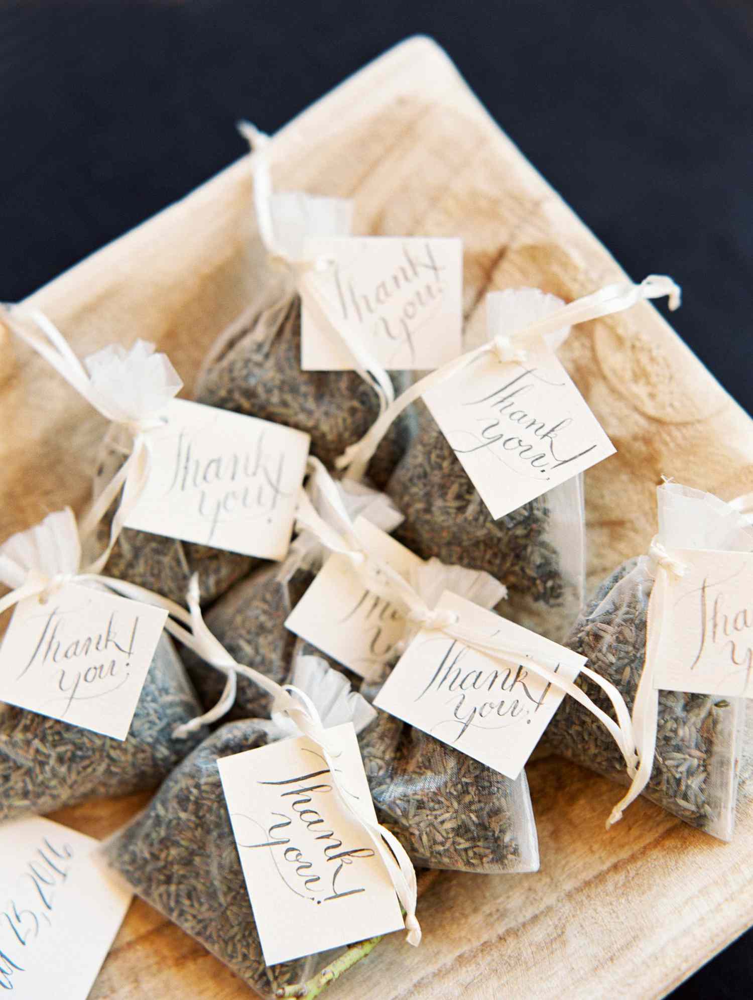 plant wedding favors lavender sachet