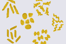 Illustration of pasta shapes