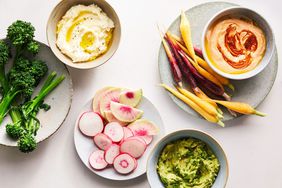 dips and vegetables