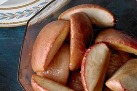 roasted apples in bowl