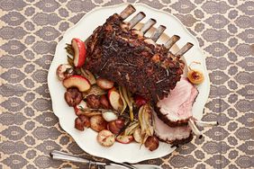 pork rib roast with apples fennel and potatoes