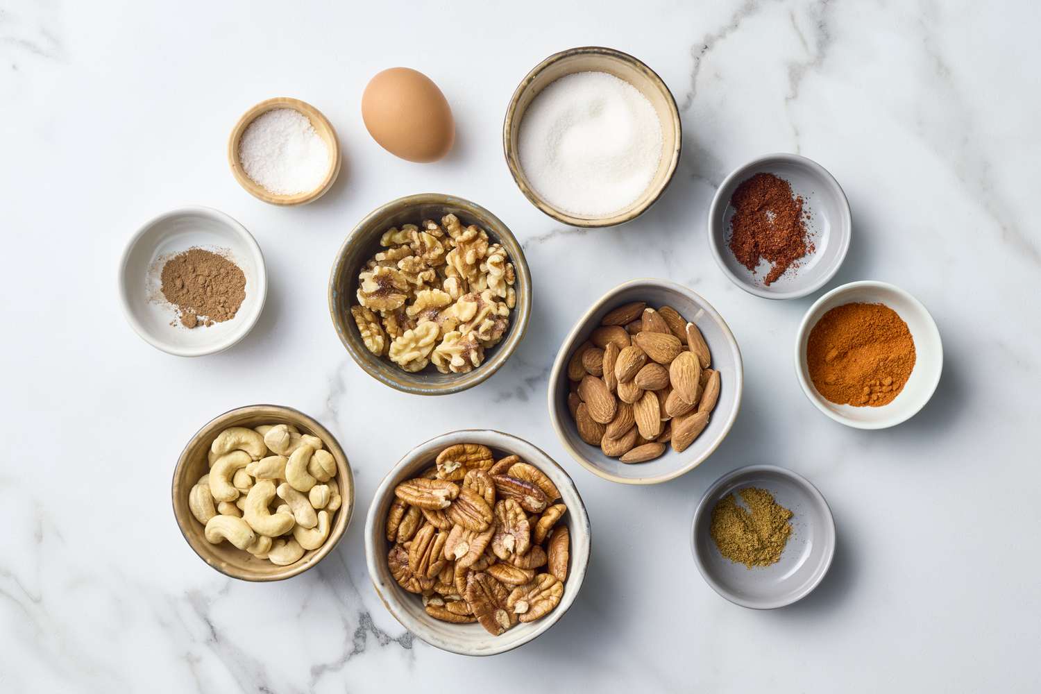 Spiced nuts ingredients