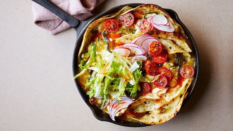 vegetarian enchiladas suizas