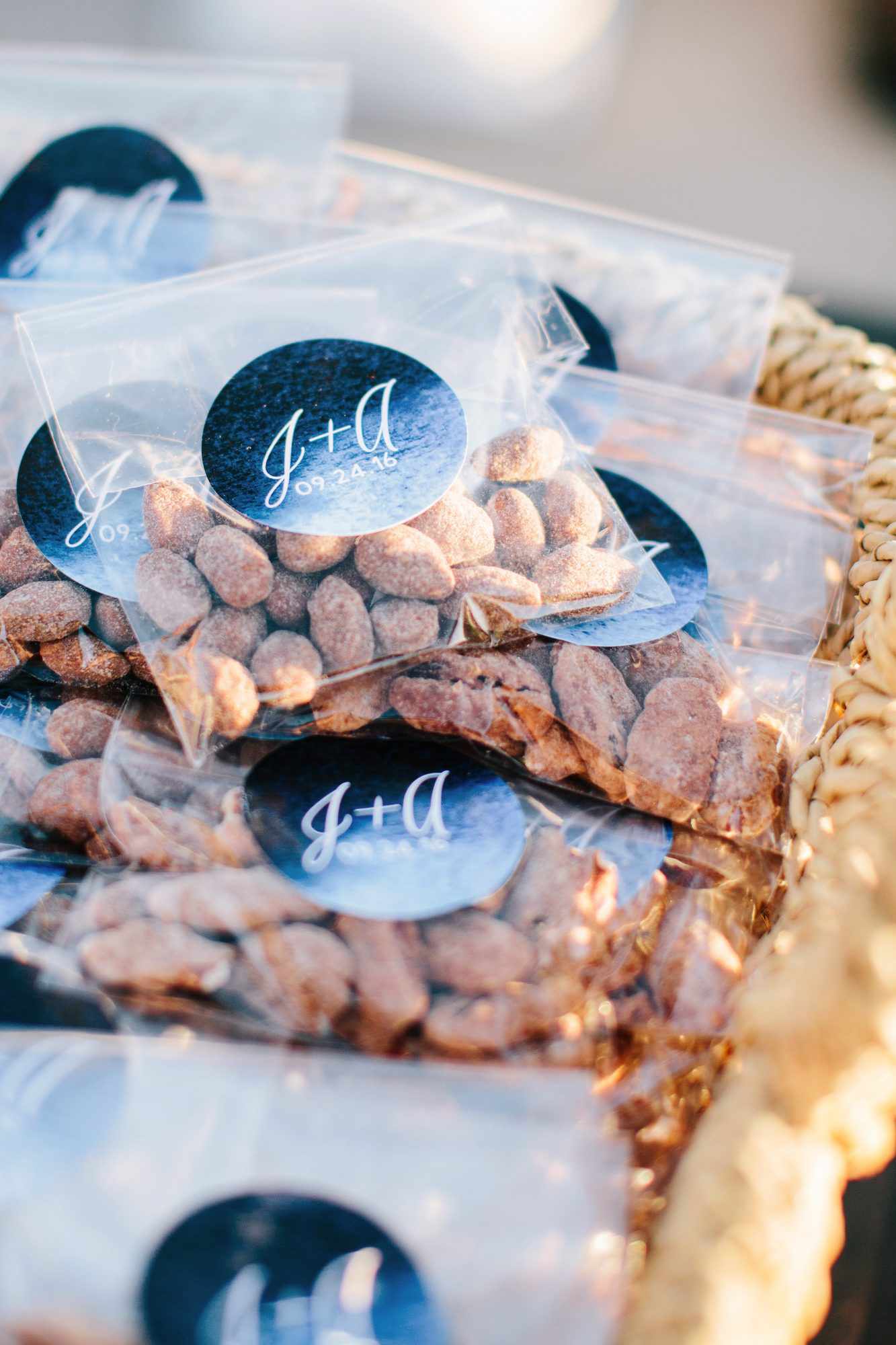 julie anthony real wedding almonds