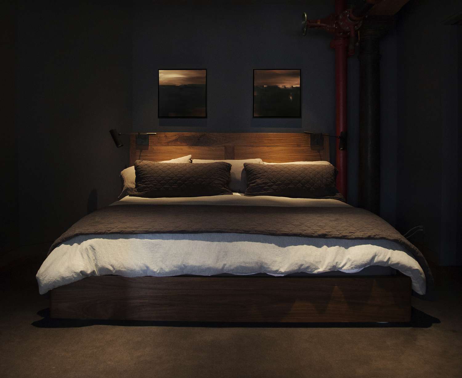 low lighting bedroom