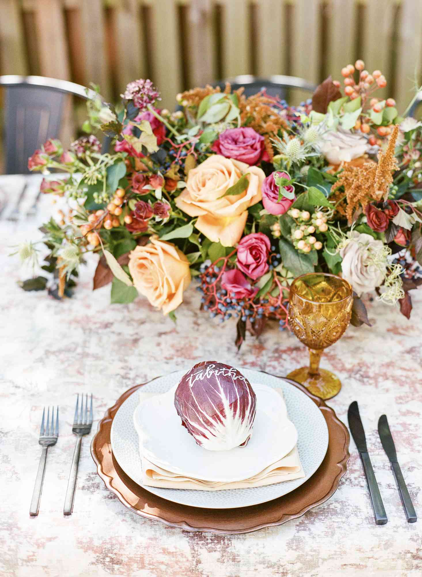 vegetable place card