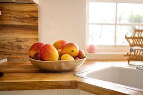 Mangos on countertop