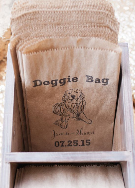 doggie bag wedding favors