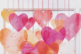 crayon heart hanging