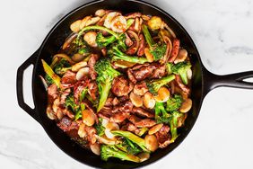 pork-and-broccoli stir-fry